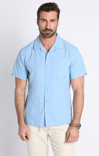 Paper Touch Short Sleeve Camp Shirt - JACHS NY