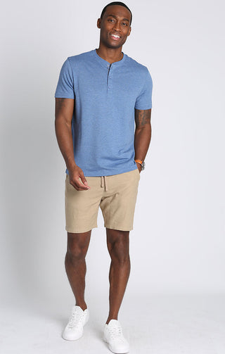 Cotton Modal Short Sleeve Henley - JACHS NY