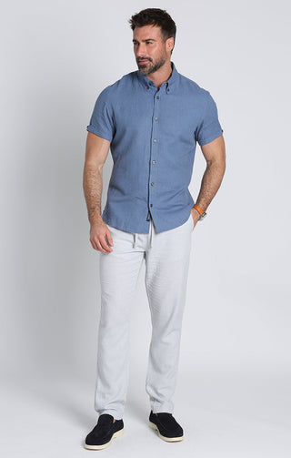 Noho Short Sleeve Linen Viscose Shirt - JACHS NY