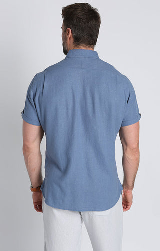 Noho Short Sleeve Linen Viscose Shirt - JACHS NY