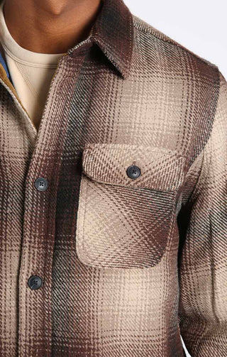 Wool Blend Shirt Jacket - JACHS NY