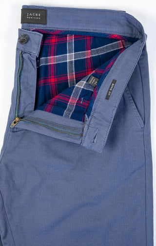 Flannel Lined Straight Fit Bowie Stretch Chino - JACHS NY