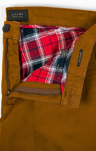 Flannel Lined Straight Fit Bowie Stretch Chino - JACHS NY