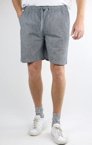 Stretch Chambray Pull On Dock Short - JACHS NY