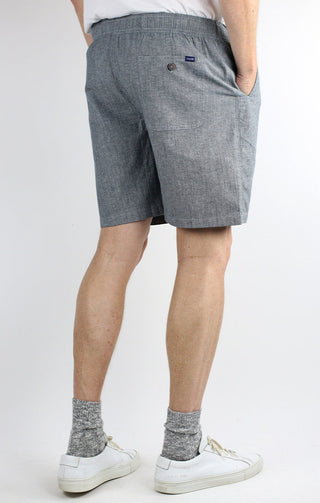 Stretch Chambray Pull On Dock Short - JACHS NY