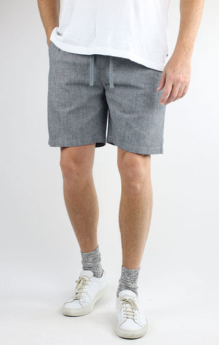 Stretch Chambray Pull On Dock Short - JACHS NY