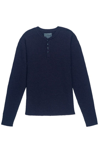 Merino Waffle Sweater Henley - JACHS NY