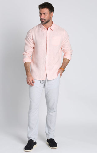 Linen Long Sleeve Shirt - JACHS NY