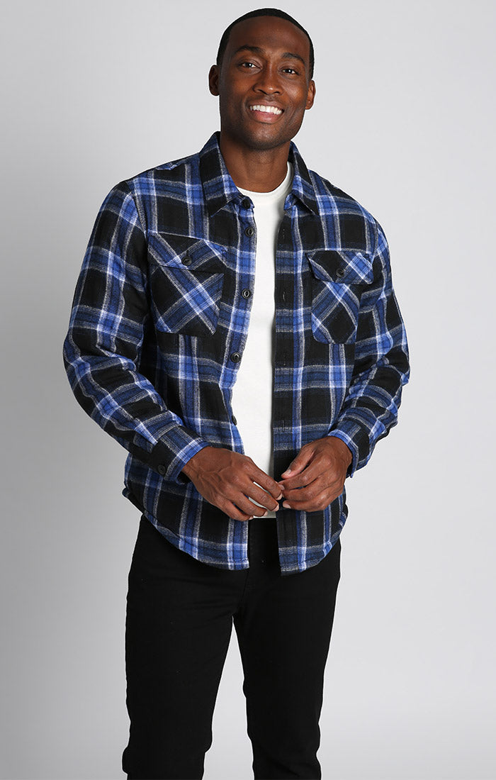 Levi's Men's Faux Sherpa Lined Flannel Shirt Jacket - Macy's