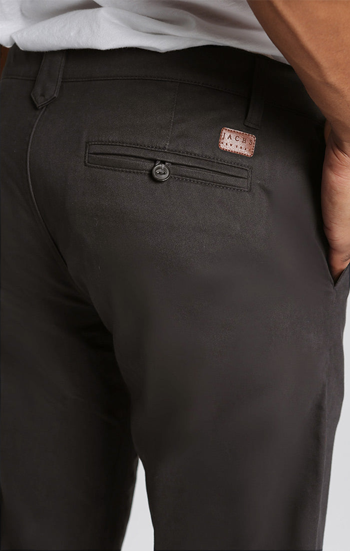 Charcoal Stretch Straight Fit JACHS – Chino Bowie NY