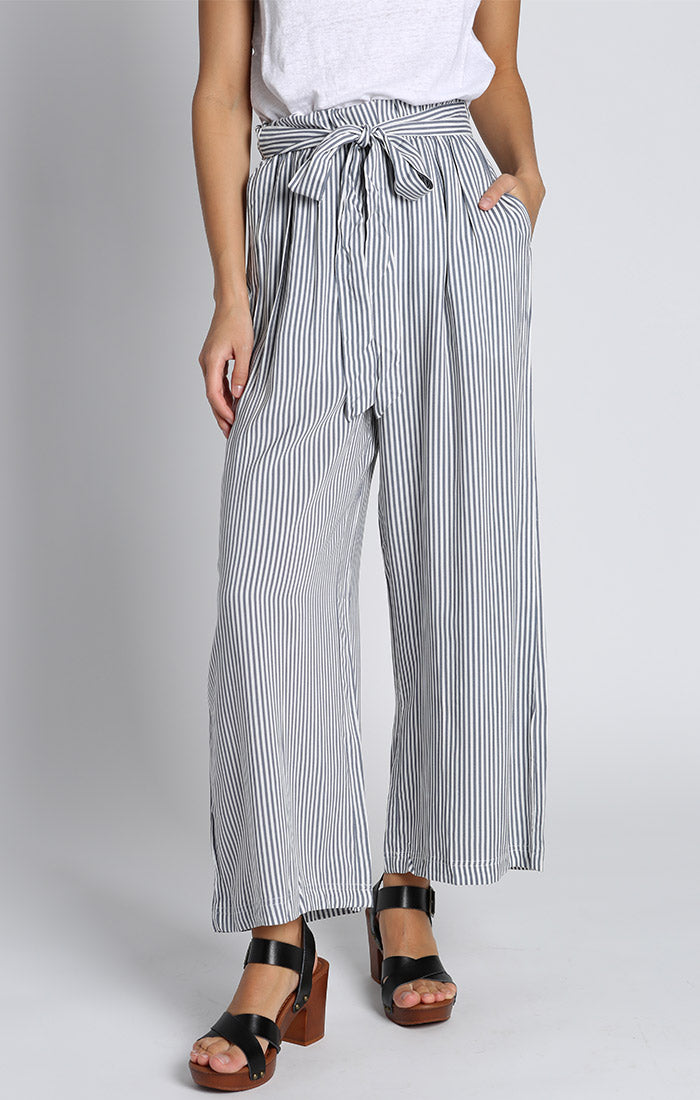 Striped Tie-Dye Viscose Pants from India, 'Breezy Stripes