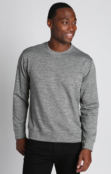 MIX_GREY_SP】scair / SPACE DYED CREW NECK SWEATER-