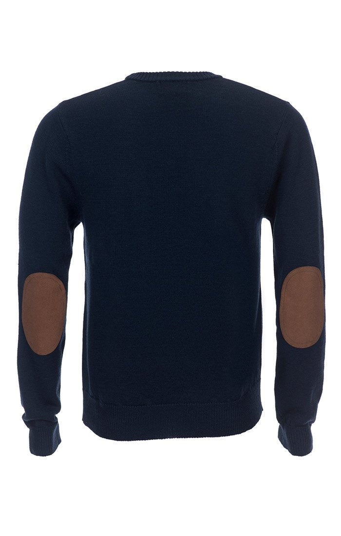  Sweatshirt Men's Sweater Elbow Patches Men's Long