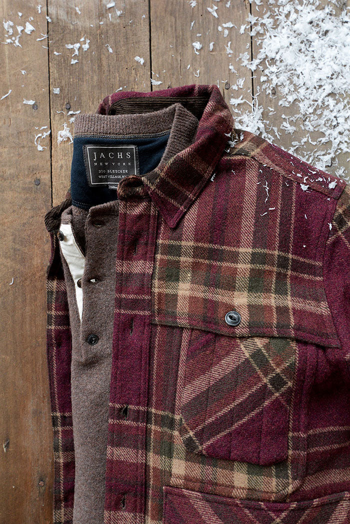 Plaid Wool Blend Hunting Jacket – JACHS NY