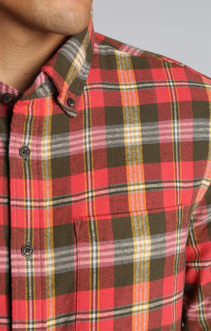 Red Plaid Flannel Shirt – JACHS NY